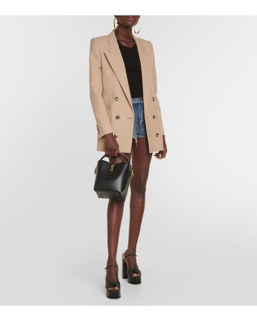 Bolso Saco Le 37 De Piel Saint Laurent de color Black