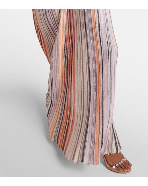 Missoni Pink Striped Lame Kaftan