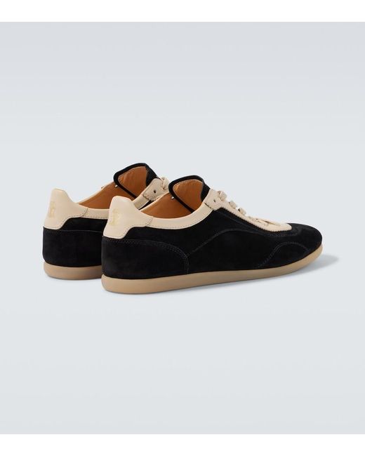 Brunello Cucinelli Black Suede Sneakers for men