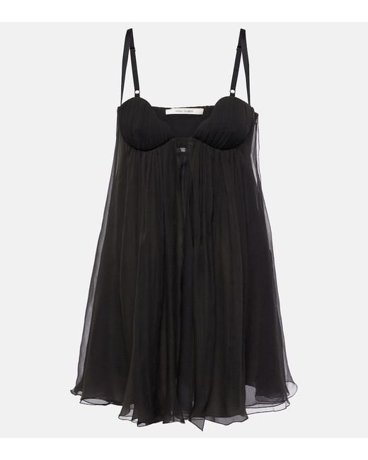 Nensi Dojaka Black Silk Camisole