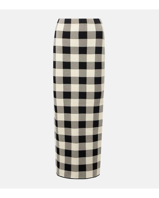Posse Multicolor Pippa Checked Maxi Skirt