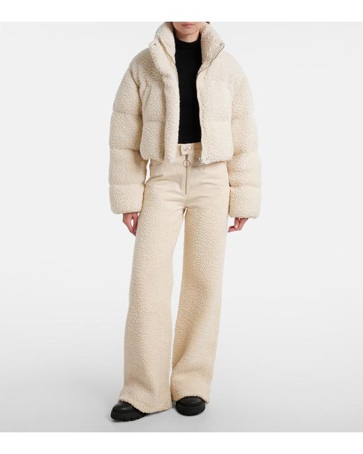 CORDOVA Natural Kozzy Wool-Blend Wide-Leg Pants