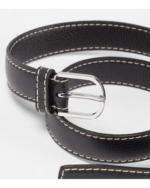 Totême Black Leather Belt