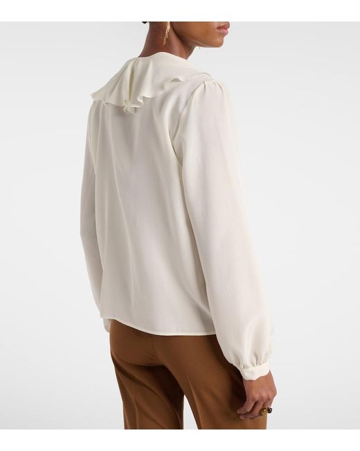 Etro White Silk Shirt