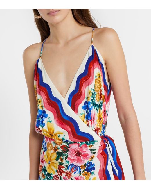 Farm Rio Red Bedrucktes Minikleid Floraline