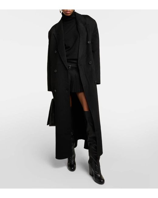 Abrigo Gaia De Mezcla De Lana Oversized Frankie Shop de color Black