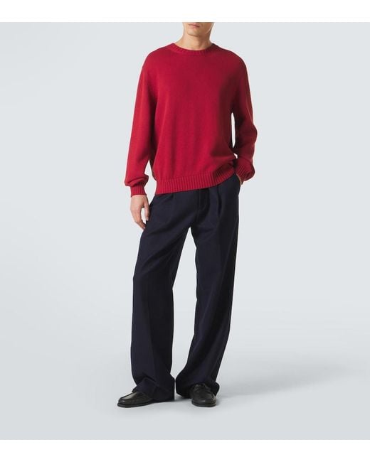 Saman Amel Pullover Gio Aus Baumwolle in Red für Herren