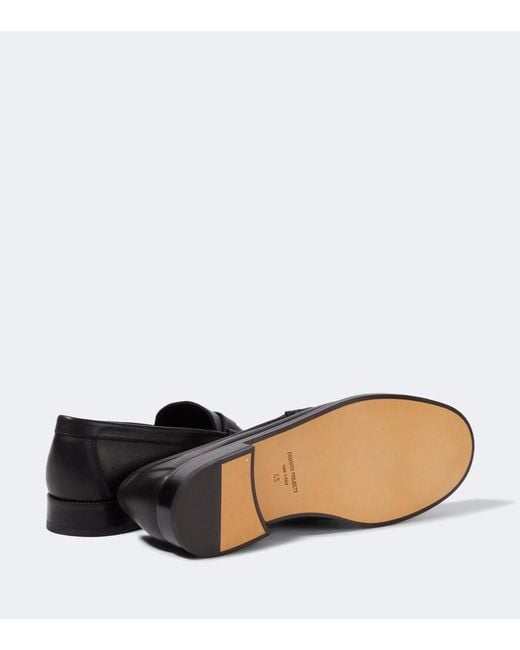 Common Projects Black Leather Penny Loafers for men