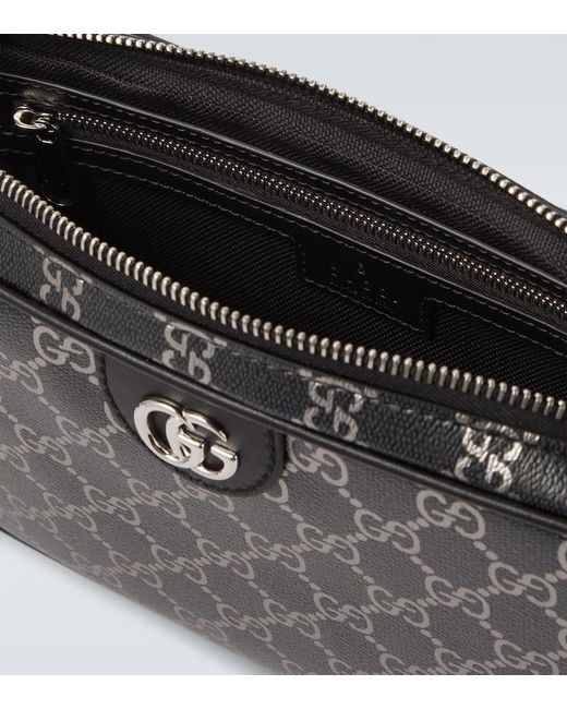 Gucci Messenger Bag Gg Mit Leder in Black für Herren