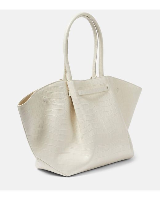 DeMellier London White New-york Croc-effect Leather Tote Bag