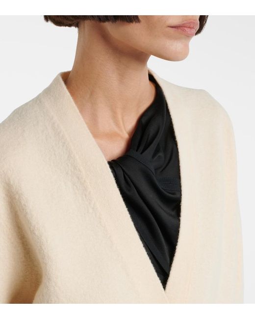 Jil Sander Natural Wool Cardigan
