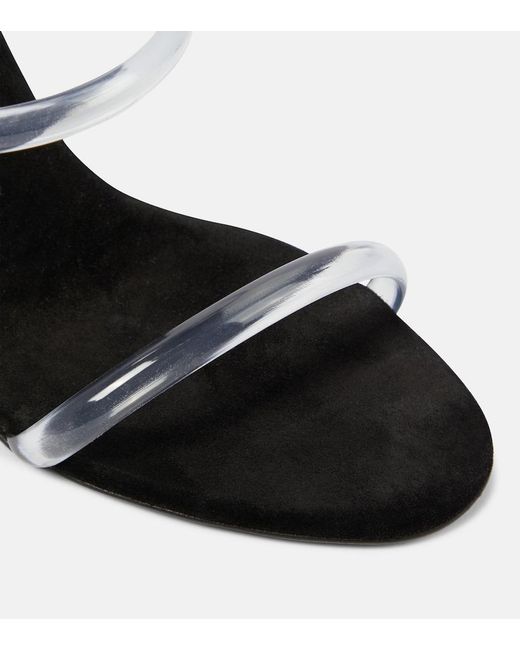 Magda Butrym Black Suede Sandals