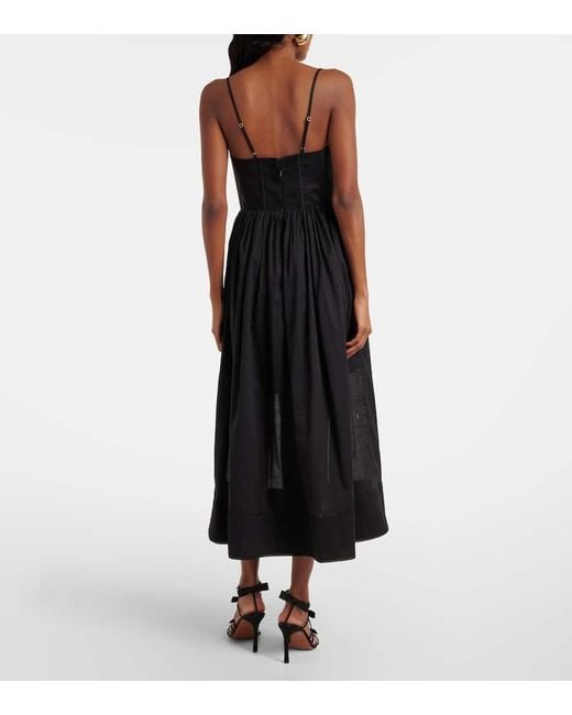Abito A Corsetto Rhiannon Con Stampa Floreale di Zimmermann in Black