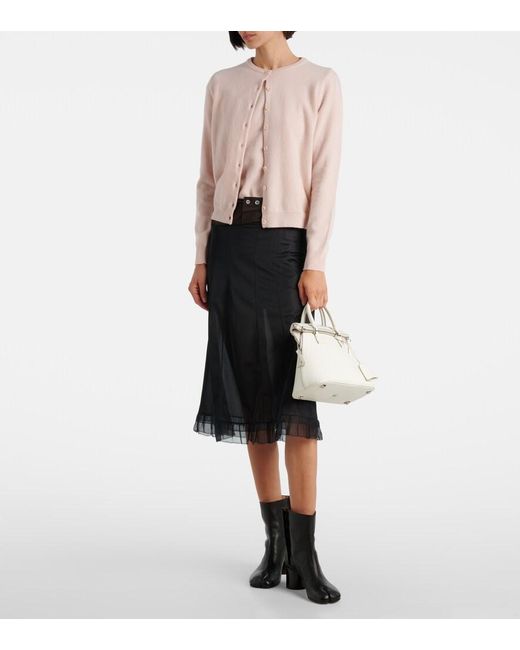 Maison Margiela Natural Knitted Virgin Wool T-Shirt