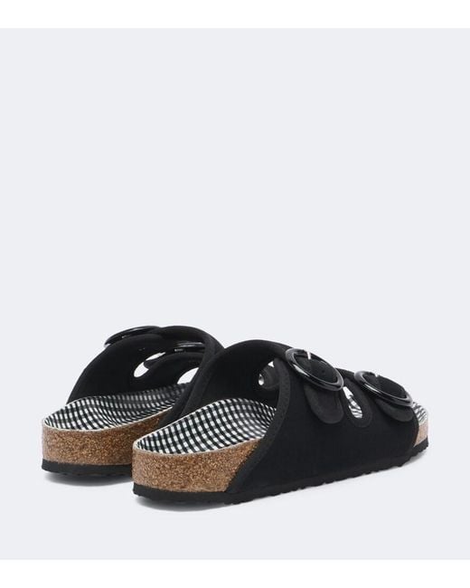 Birkenstock Black X Repetto Arizona Suede Sandals