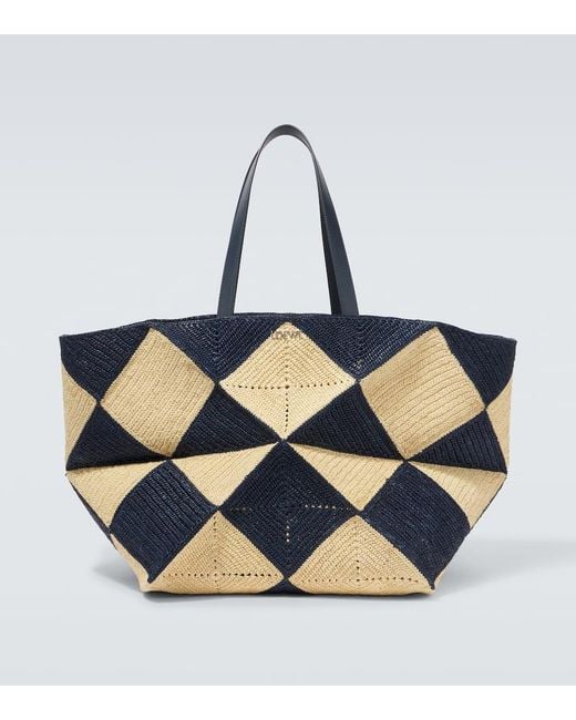 Loewe Blue Paula's Ibiza Puzzle Fold Xxl Tote Bag for men