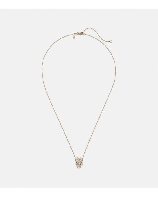 Sydney Evan White 14kt Gold Necklace With Diamonds