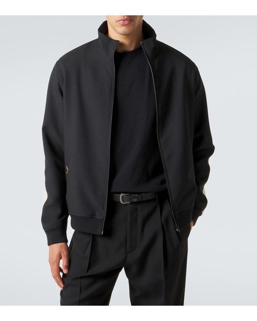 Valentino Black Vgold Track Jacket for men