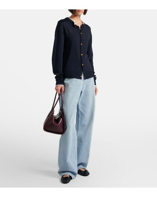 Bottega Veneta Purple Barbara Intrecciato Leather Tote Bag