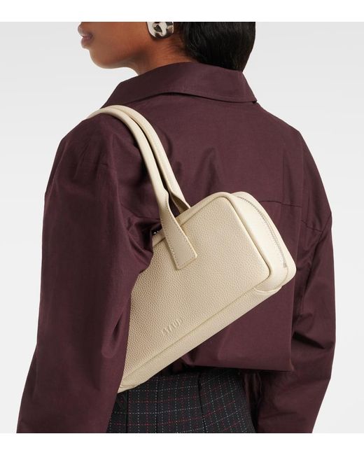Staud Natural Dude Small Leather Shoulder Bag