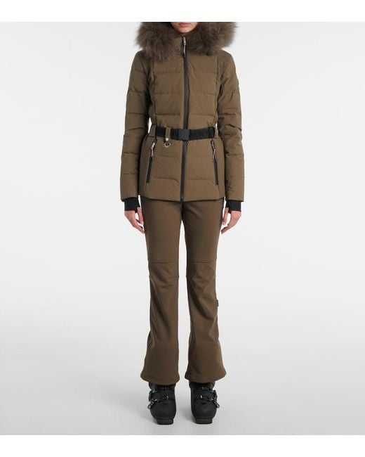 Yves Salomon Brown Flared Ski Pants