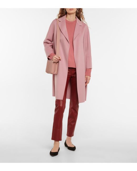 Abrigo Arona de lana Max Mara de Lana de color Rosa | Lyst