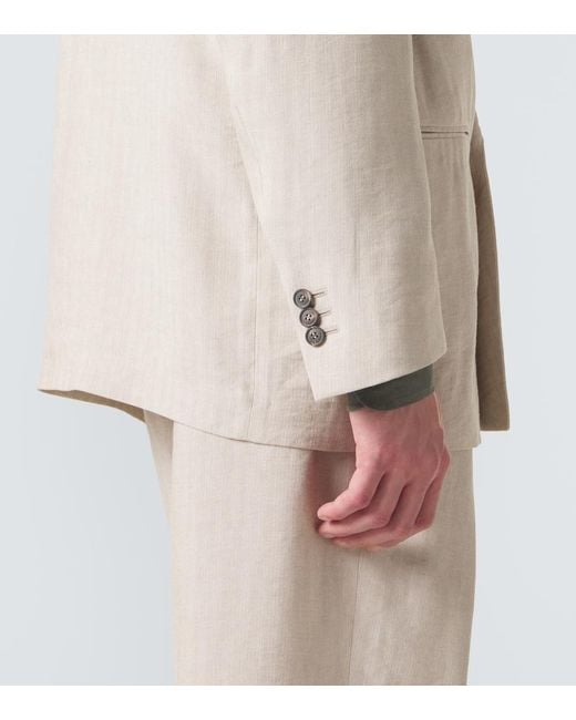 Giorgio Armani Natural Archivio Double-Breasted Blazer for men
