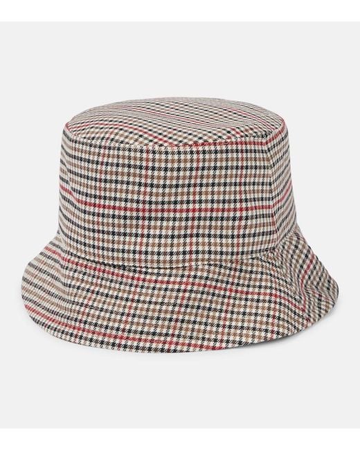 Ruslan Baginskiy Multicolor Checked Bucket Hat