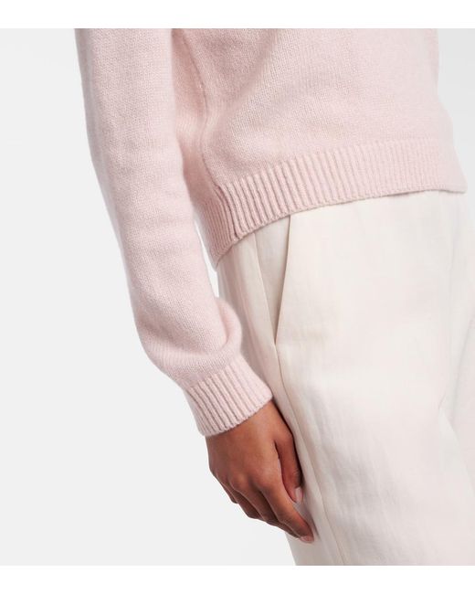 Khaite Pink Leta Cashmere Sweater
