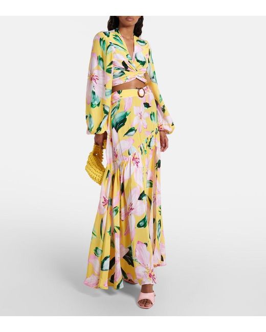 Alexandra Miro White Tabitha Floral Top