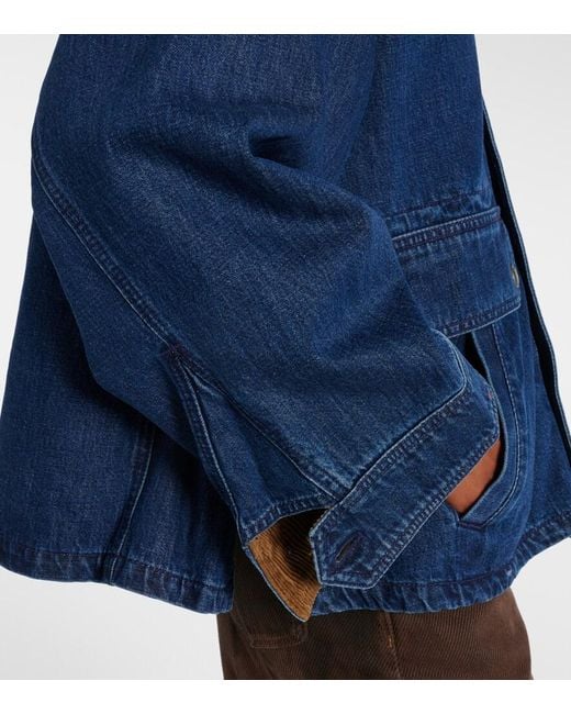 Polo Ralph Lauren Blue Corduroy-Trimmed Denim Jacket