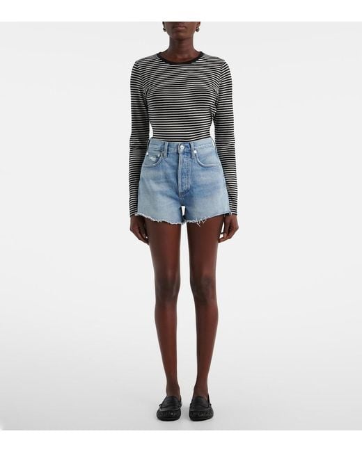 Citizens of Humanity Blue Marlow Denim Shorts