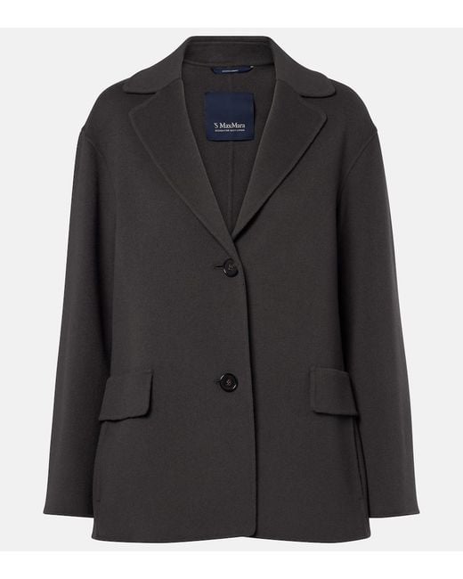 Max Mara Black Virgin Wool Jacket