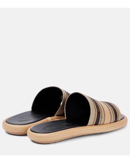 Mules Rayees Tod's en coloris Brown