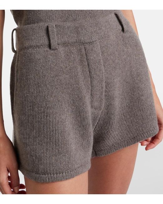 Lisa Yang Gray Annora Cashmere Shorts