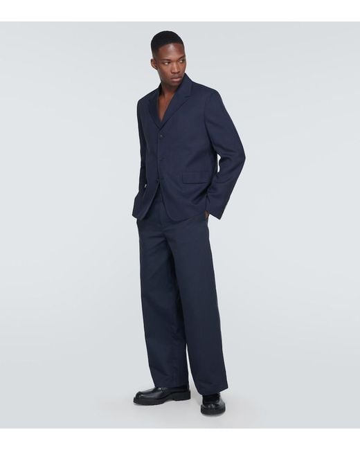 Jacquemus Blue La Veste Cabri Blazer for men