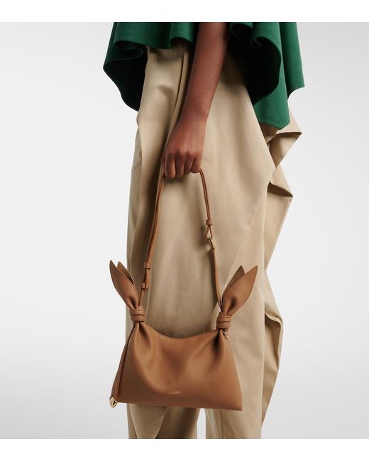 Loewe Brown Scarf Mini Leather Shoulder Bag