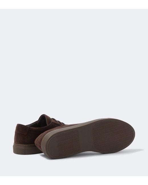 Common Projects Brown Achilles Suede Sneakers for men