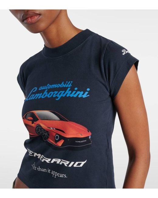 Balenciaga X Automobili Lamborghini Cotton Jersey T-Shirt in