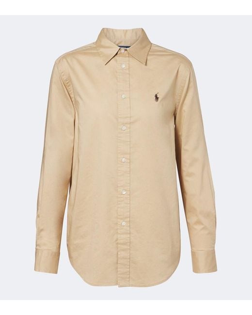 Polo Ralph Lauren Natural Cotton Poplin Shirt