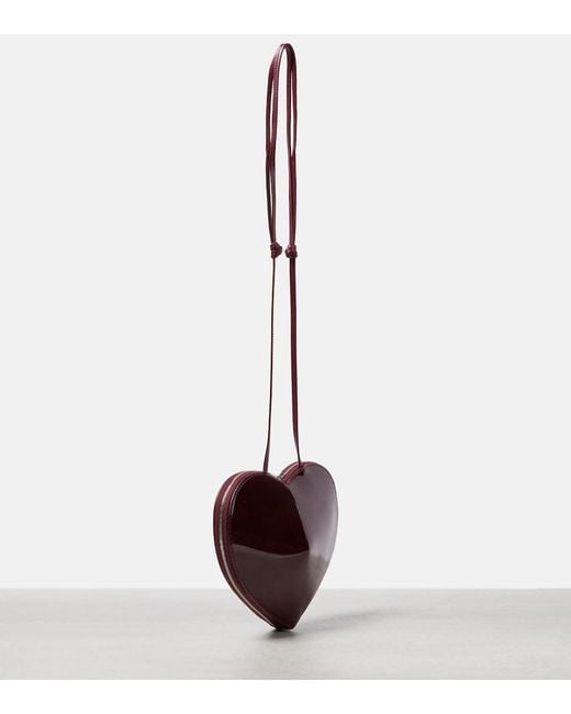 Alaïa Purple Le Cour Patent Leather Crossbody Bag