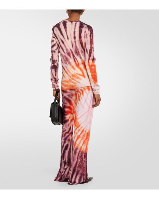 Gabriela Hearst Pink Jameson Tie-Dye Wool And Cashmere Sweater