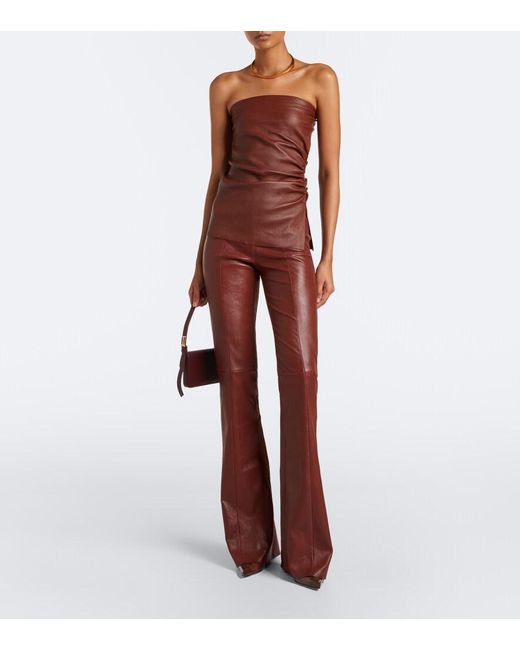 Stouls Gege Leather Flared Pants