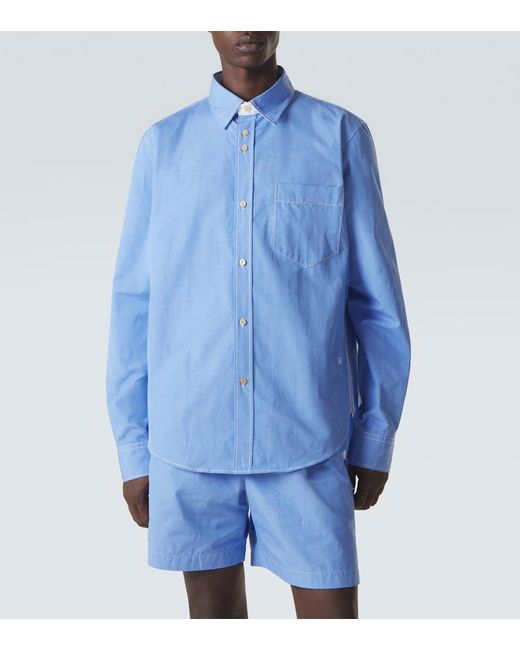 Wales Bonner Blue Atlantic Cotton Shirt for men