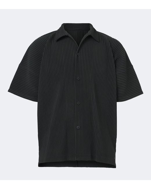 Homme Plissé Issey Miyake Black Monthly Colors: August Pleated Shirt for men