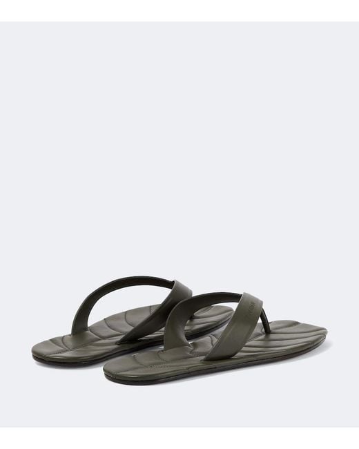 J.W. Anderson Green Leaf Leather Thong Sandals for men