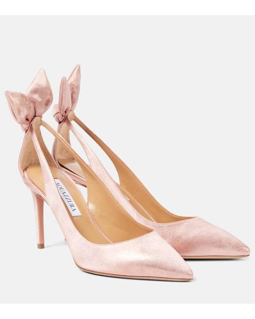 aquazzura bow tie pump 85