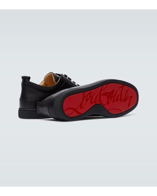 Sneakers Louis Junior Spikes di Christian Louboutin in Black da Uomo