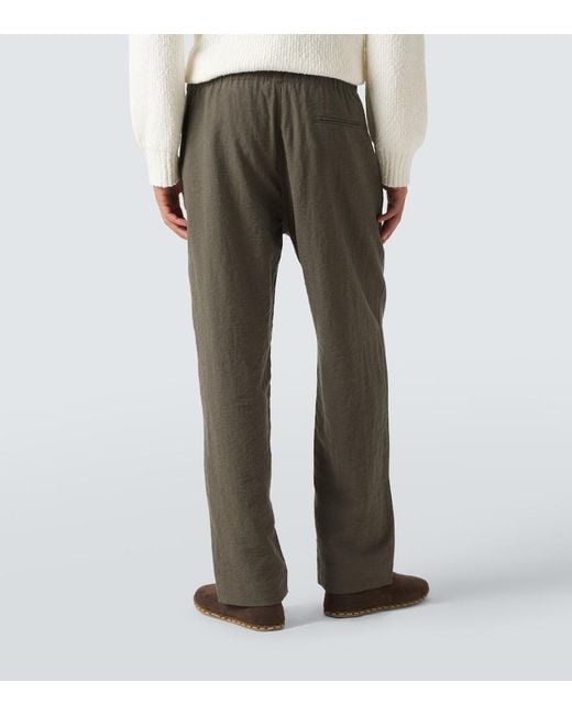 Commas Gray Straight Pants for men