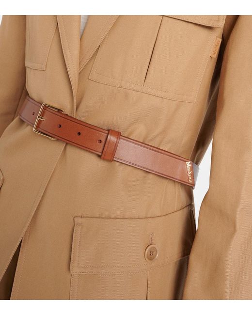 Cinturon de piel Max Mara de color Brown
